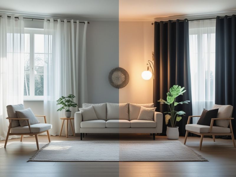 Sheer or blackout Curtains